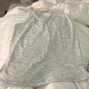 Lululemon Tank white/gray size 10